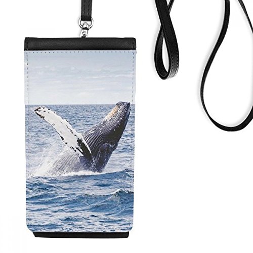 Poisson humpback photo faux cuir bourse pour smartphone et monnaie
