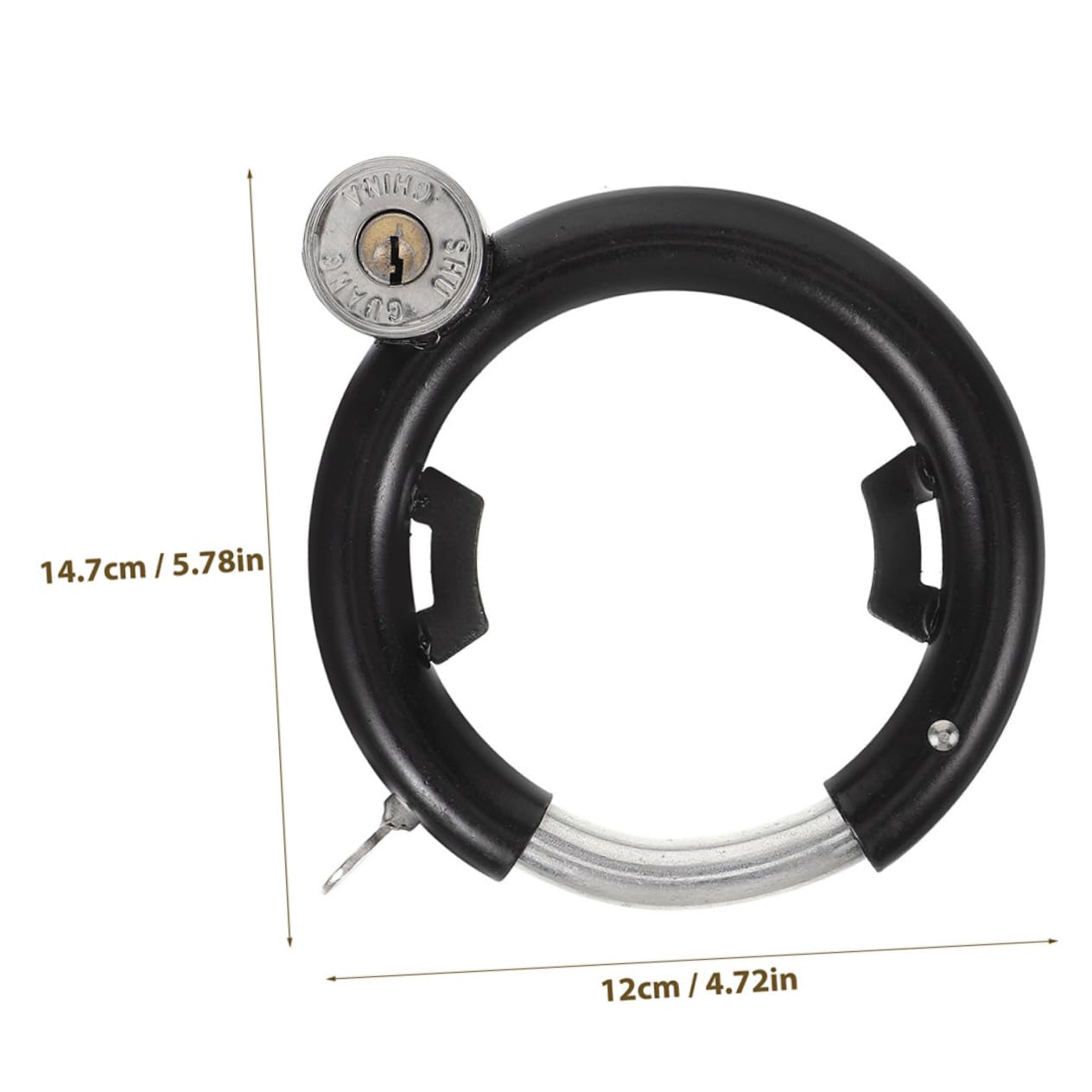 Toddmomy 3sets Heavy Duty Metal Bike Lock Water-Resistant Steel Motorcycle Lock for Cycle Safety Portable Keyless Design for Scooters and Motorcycles