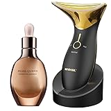 MARASIL Facial Skin care Device Anti Aging Skin Tightening Firming, Facial Massager Neck Liftup Facial Beauty Tool Electric Hot & Cold for Wrinkles and Spot. Black