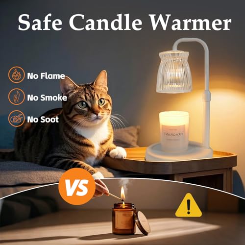 Shering Candle Warmer Lamp with Timer Dimmable, Gift Box, Gifts for Her, Birthday Gifts for Women, House Warming Gift New Home Decor, Wax Melt Warmer for Scented Jar Candles - Image 7