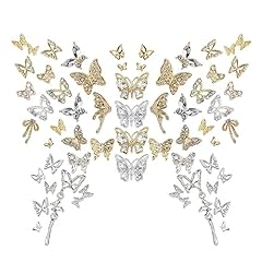 56 Mix Color Butterfly Charms