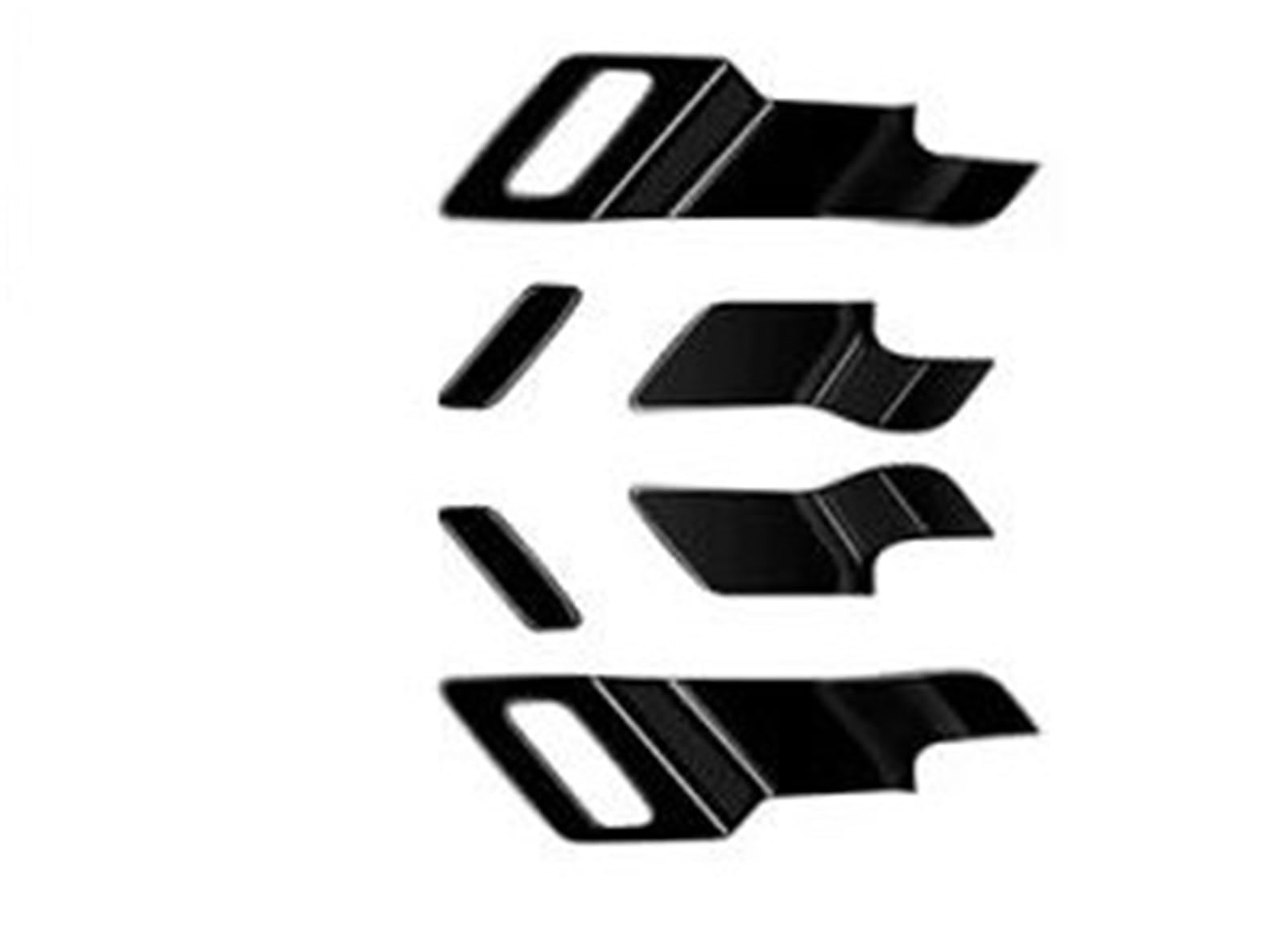 Pypfqumqgr Abs Black For Mitsubishi For Outlander 2022 2023 2024 Carbon Black Car Inner Door Bowl Trim Frame Trim Cover Stickers Decoration