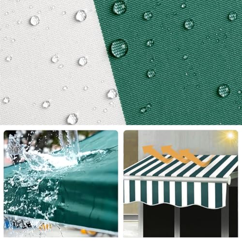 Toile de store banne rétractable imperméable anti-UV pour extérieur - 6