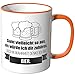 Produktbild JUNIWORDS Tasse - Ich denke an Bier - Wähle Motiv & Farbe - Orange