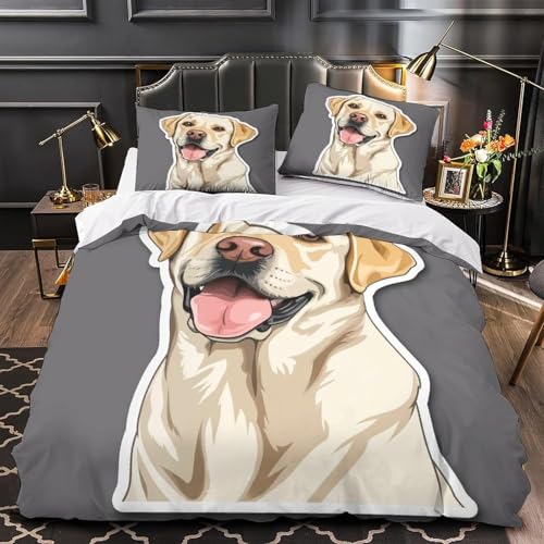 Linge de lit microfibre avec fermeture éclair et imprimé 3D durable - 4