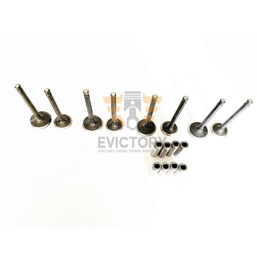 Kit di revisione per KUBOTA V2203 V2403 Kit di revisione con cuscinetto ad anello pistone + guida valvola + pompa acqua + pompa olio