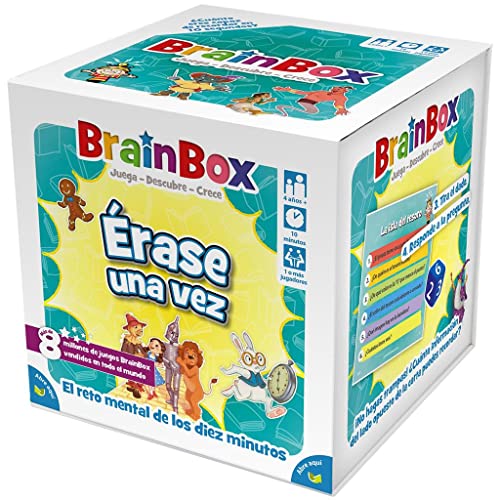 Beezerwizzer Studio | BrainBox Érase una vez | Juego Educativo de Cartas de Memoria y Observación para Familias y Niños | A Partir de 4 Años | A Partir de 1 Jugador | 10 Minutos por Partida | Español