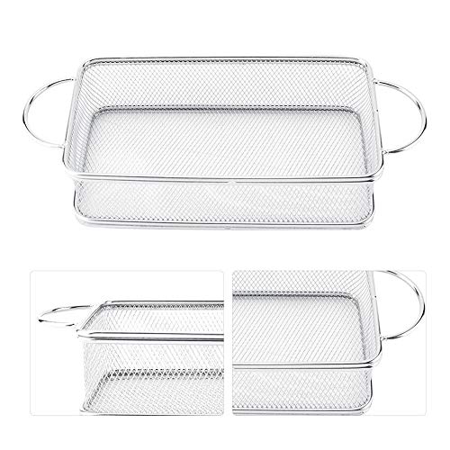 A sixx Frituurmand, van roestvrij staal, voor frituurmand, multifunctioneel, voor het knutselen van friet, knapperen, uienschijven, kip (27 x 12 x 6 cm) - Image 7