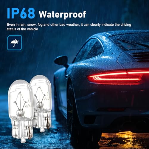 10 Piezas Bulbos T10 para Auto, Luz Blanca 12 V miniatura 5