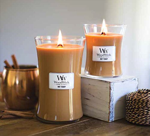 Hot Toddy Woodwick Glass Jar Scented Candle, Medium 10 Oz. #TOP1