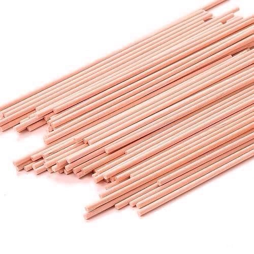 Image of BLOOMAX 6mm Wooden Dowel Rods for Art & Craft | 5 Inch Long Round Natural Hardwood Sticks | Pack of 60 Smooth Unfinished Wood Dowels for DIY, School Projects & Macrame