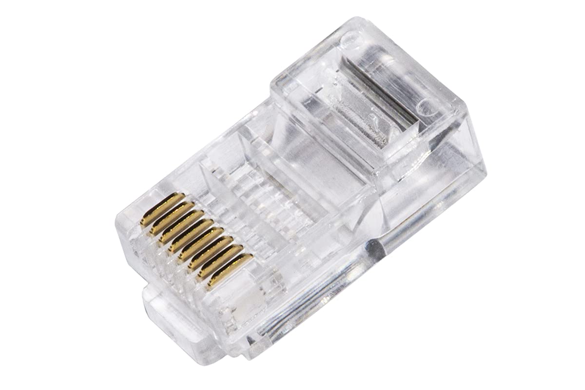 LINK LKPL85U10 8 Pin Cat 5E Utp Unshielded Connectors for Flexible Cable, Pack of 10