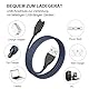 AK Ladegerät für Garmin Uhr Garmin Venu 3/Venu 2/Venu Sq 2, Forerunner 255 265 55, Vivoactive 3/3s/4, Approach S60/S62/S40/S70, 1M USB A/USB C Garmin Uhr Nylon Ersatzladegerät