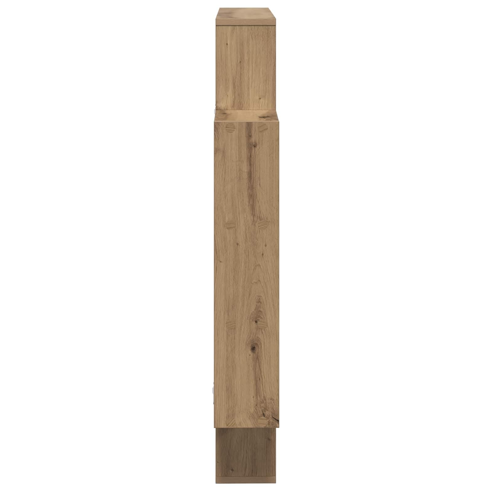 SYDE Mensola da parete in rovere artigianale, 100 x 13 x 100 cm