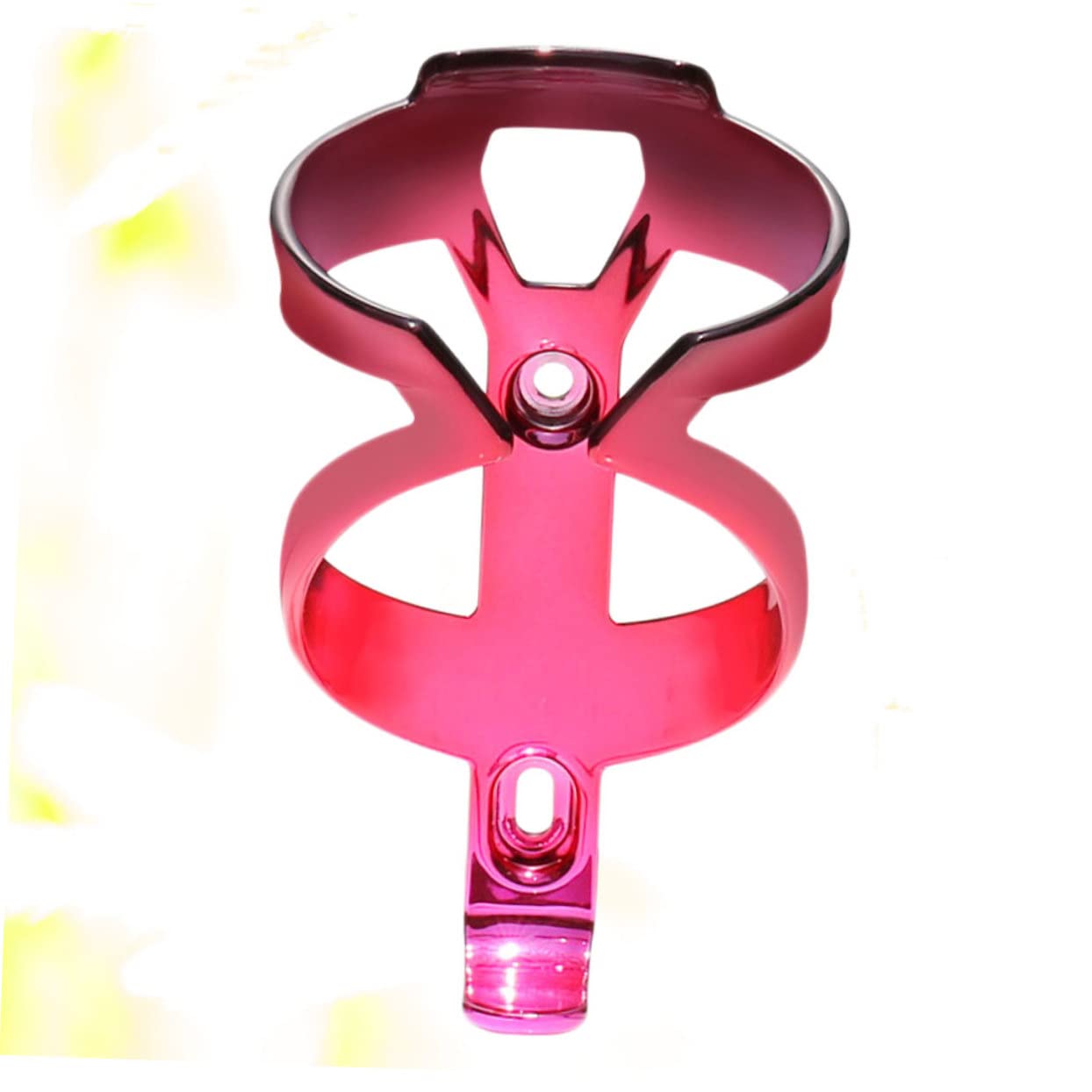 Mikikit Mountain Bike Bottle Holder Lightweight Plastic Storage Rack Electroplated Design for Easy Installation Sturdy Structure for Outdoor Cycling Activities