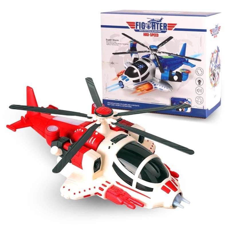 CLEVER TOTS Battery Operated Helicopter Toy with 360 Rotation, Lights & Sound Effects, Colour as per Stock, Pack of 1 (B0CYQDDY6W) Amazon Price History, Amazon Price Tracker