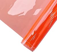Vista 9 de HYANG Hojas de vinilo holográficas transparentes PVC súper claras 1 rollo 11.8'x47' (30cmx120cm) para lazos DIY, pendientes, bolsas, manualidades