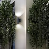 EBION Outdoor Wall Lights,Up Down Outside Lights Mains Powered IP65 Waterproof,Aluminium Black Exterior Wall Sconce,Garden Wall Lamp for Front Door,Garage,Porch,Patio,GU10 Socket (Bulb not inc.) - Image 8