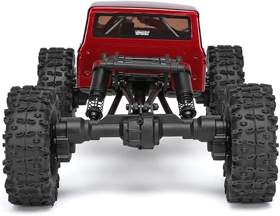 Redcat Racing Ascent-18 APEX, 1/18 Scale Brushless Electric Rock Crawler, Carbon Fiber, 4WD RC Car for Adults with 2.4GHz Radio System (Red)