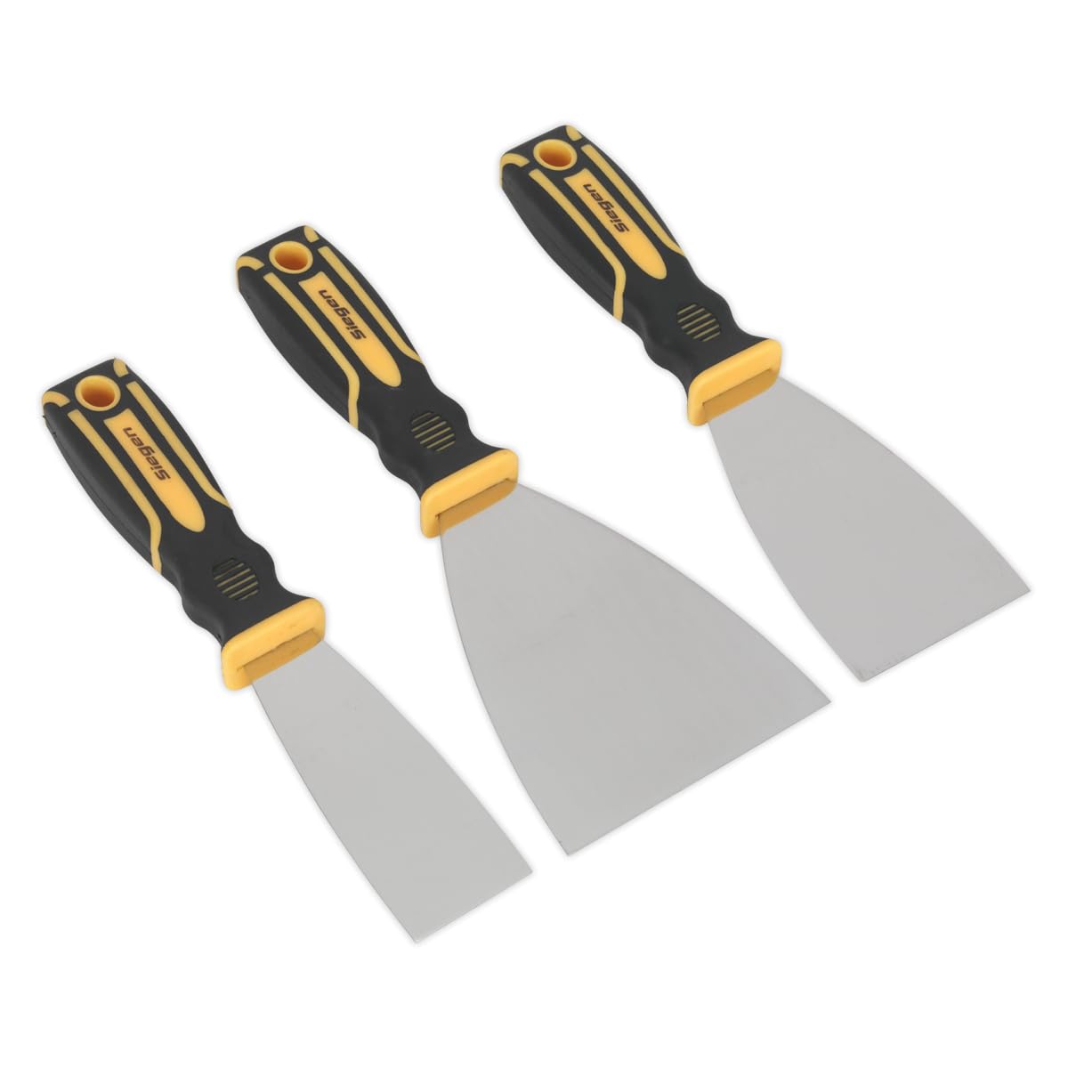 Grattoir SEALEY S0609 avec trois tailles complémentaires en acier robuste