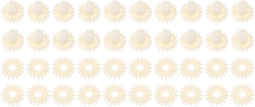 20 pcs Incubator Gear Wheel Egg Incubator Parts for Turner Gear Egg Turning Motor Replacement Reversible Motor Gears for Chicken Duck Quail and Pigeon