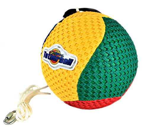 fun gripper Tetherball Ball Mesh Non Slip Easy Grip Cover Backyard Outdoor w/ 8' Nylon Rope by: Saturnian I