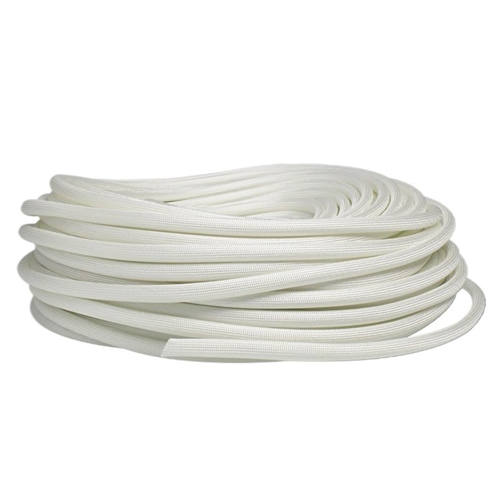 LOMNCHSG Wire Insulation Braid Fire Sleeve, Expandable Wire Cover Fiberglass Sleeve Glass Fiber Tube Braided Cable ID 1mm To 30mm(12MM*1M)