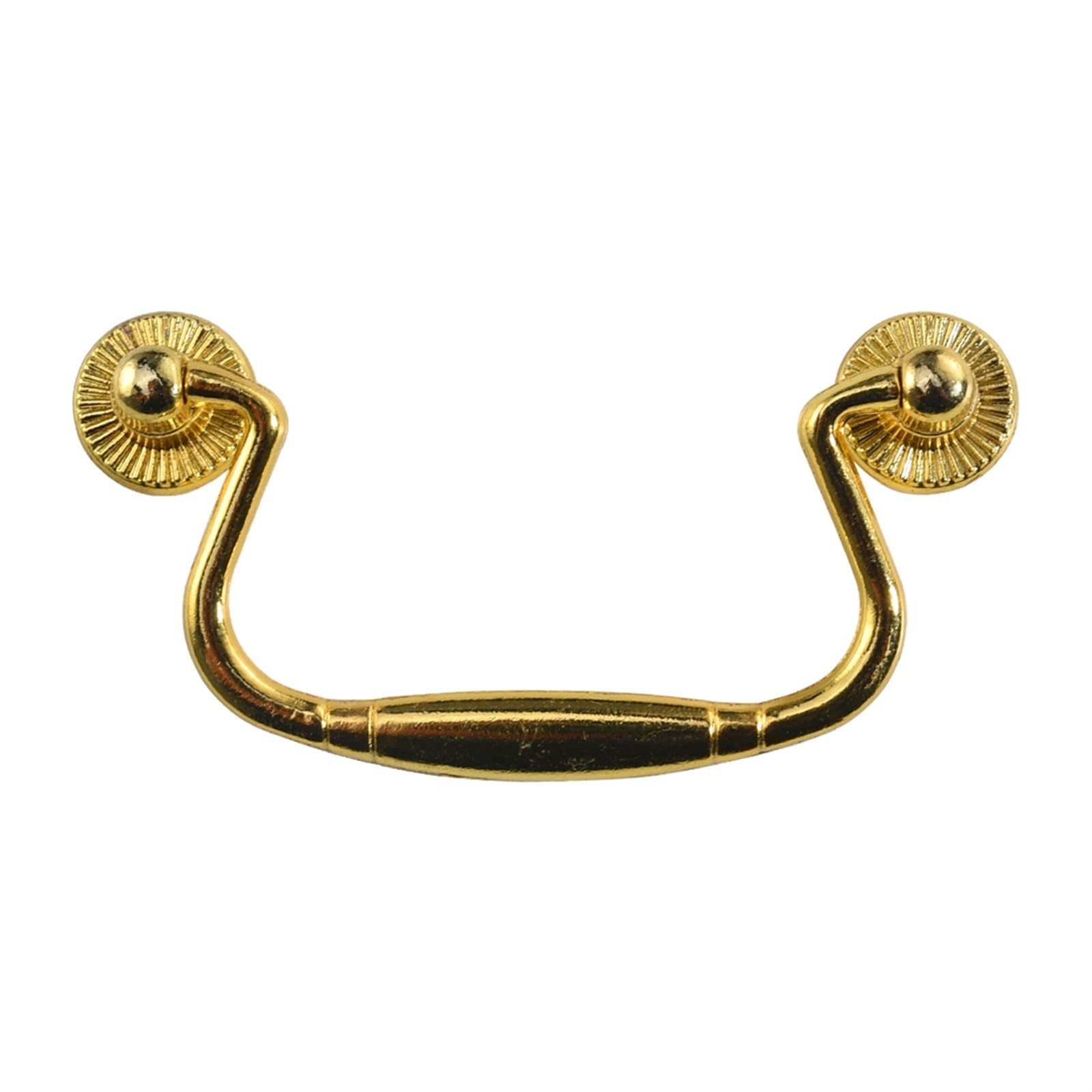 ZAANHA Vintage Zinc Alloy Handles for Cabinets Hole Center 3 Inch Vintage Drawer Pulls Dresser Handles(Gold)