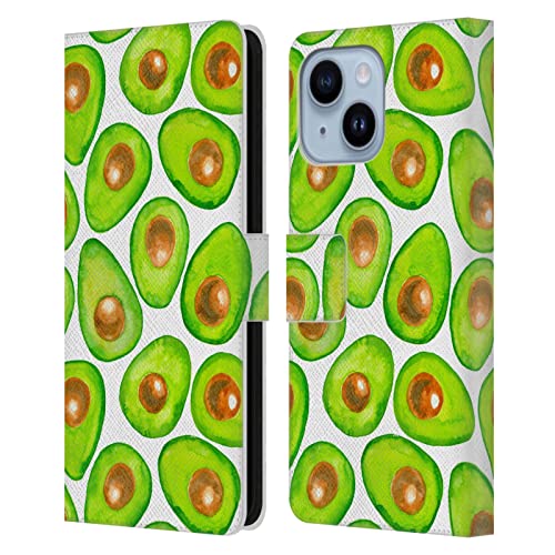 Étui portefeuille iPhone 14 Plus housse cuir Katerina Kirilova fruits