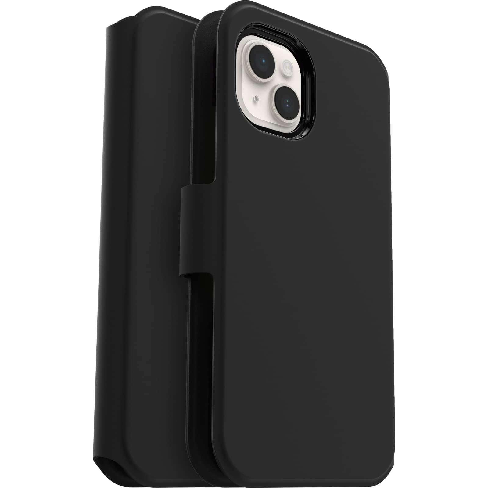 OtterBox Cover per iPhone 14 Plus Strada Via, Resistente a Shock e Cadute, Folio Sottile, Morbido al Tatto con Slot Carta di Credito, Testato 2X vs Norme Mil-Std 810G, Nero