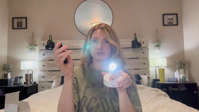 Image of MIOBLUE Spot Lights Indoor with Remote Up Lights Indoor, Wireless Picture Light Battery Operated Spotlights with Timer Dimmable Accent Uplighting Stick on Wall Light for Artwork,Plant,Potrait,1 Pack