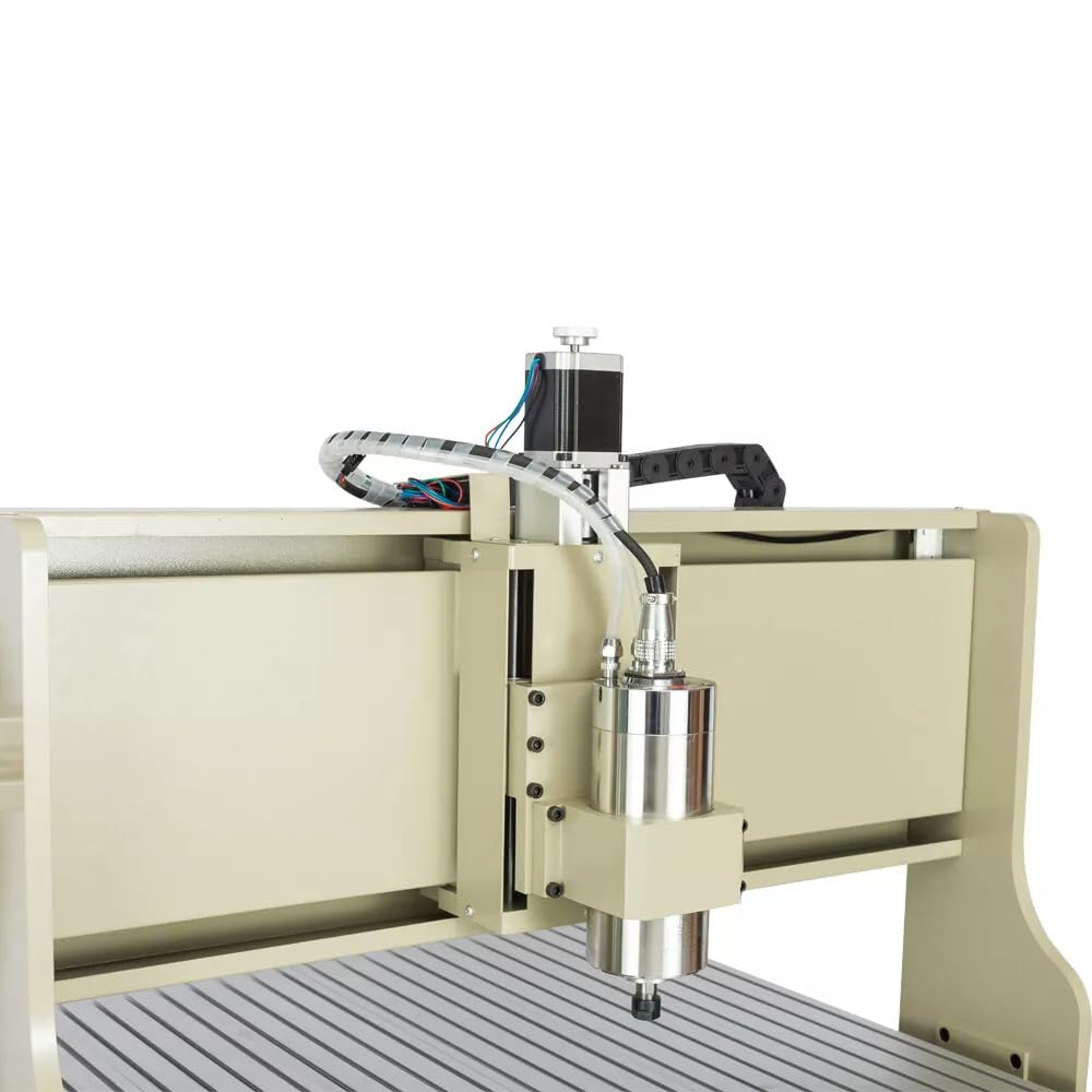 Máquina de grabado CNC de 1500 W, refrigerada por agua, escultura 3D, con eje refrigerado por agua y rueda manual, puerto USB