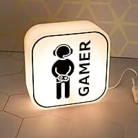 Luminária Box Gamer LED Premium | Decoração Setup Parede ou Mesa