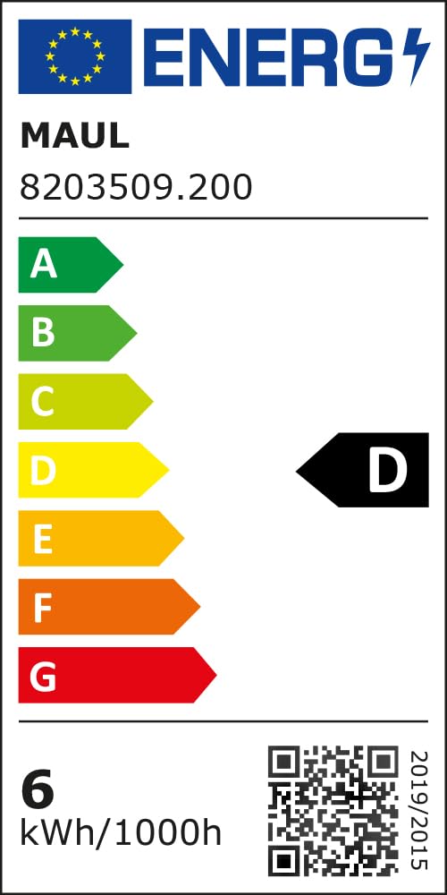 MAUL Lampa Stołowa Led MAULatlantic, Lampa Led z Podstawką, 6500 K, Metalowe Ramię, Lampa Stołowa na Biurko, do Biura, Warsztatu, Domowego Biura, Znaku Gs, Elastyczne Obracanie i Przechylanie, 860