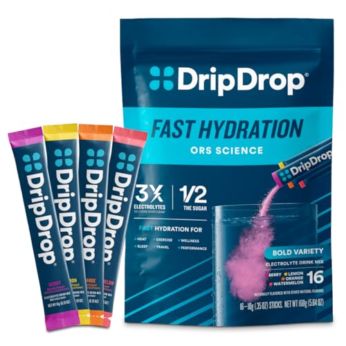 DripDrop Hydration Packets - Bold Variety Pack - Single Serve