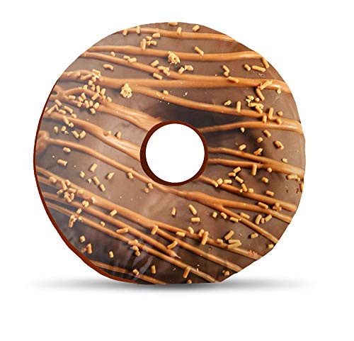 Image of Kesar Enterprises Donut /Doughnut Cushion /Pillow | Velvet Fabric|Birthday Gifts | Soft Toys | Suitable for Wheelchair, Car Seat, Home or Office for Kids Cushion | Size 14x14 inches