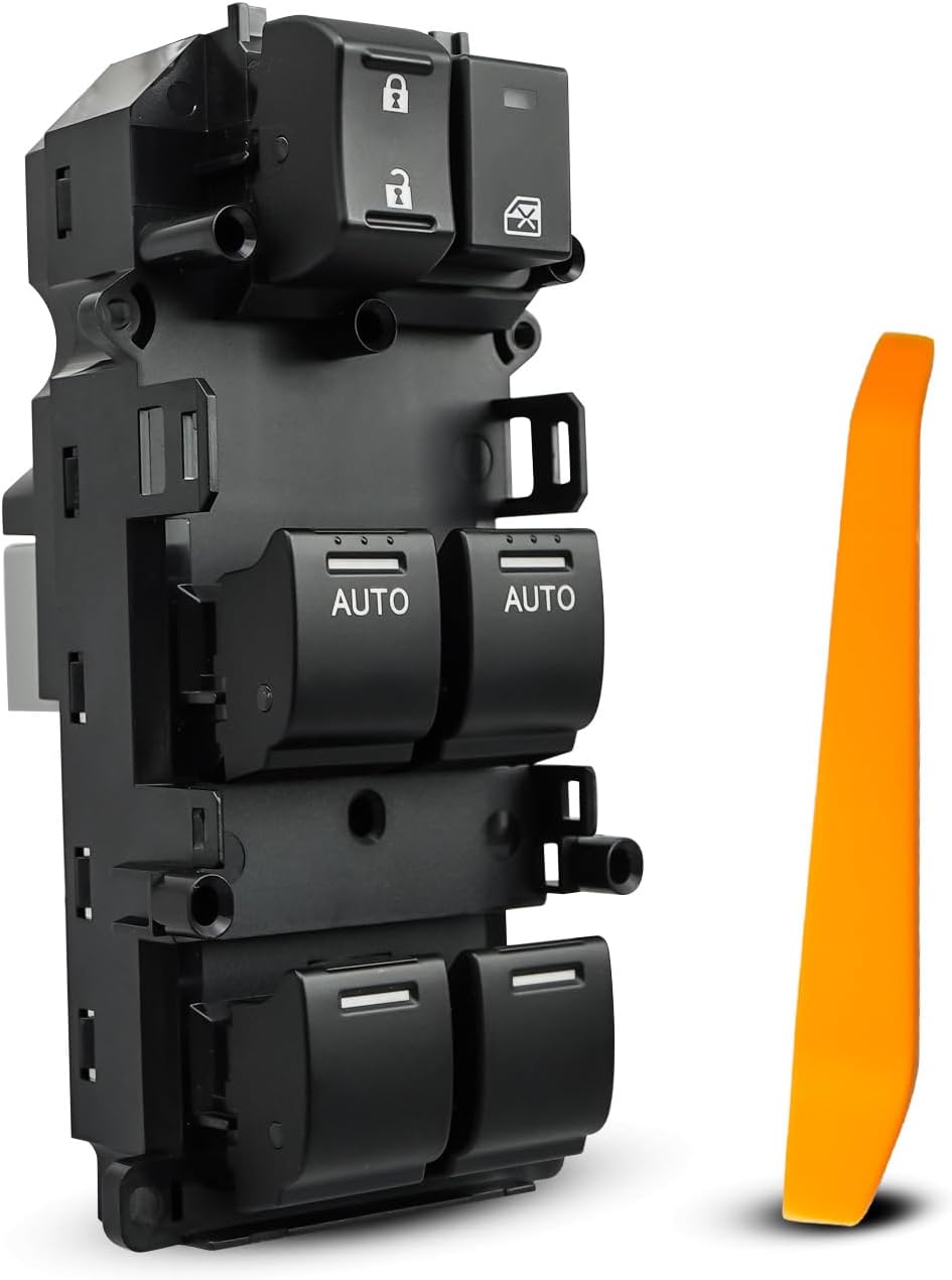 35750-TK4-A01 Master Power Window Switch Fit for Acura TL 2009 2010 2011 2012 2013 2014 Replace 35750TK4A01, with Door Lock Button and Lock Window Button and Pry Plate