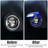 SENGARO Universal Engine Control, Power Car Start/Stop, Zinc Alloy Trim, One-Button Cover (Blue)