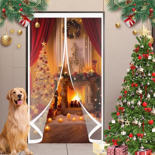 Rideau de porte thermique 285x280 transparent pour isoler le salon du froid - 2