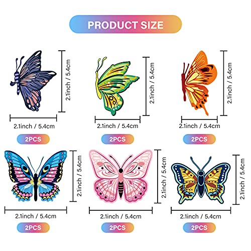 Image of 36 Pcs Butterfly Hanging Swirl Party Decors for Summer Birthday | Larger Paper Streamer Ceiling Party Decor, For Wedding Home Office Garden Classroom Girl Spring Baby Shower Tea Party Easter