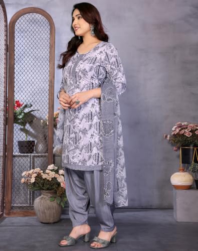 Image of Priyashi Women Unstiched Crepe dress materials | Crepe Salwar Suit for women with dupatta | suit material for women unstitched