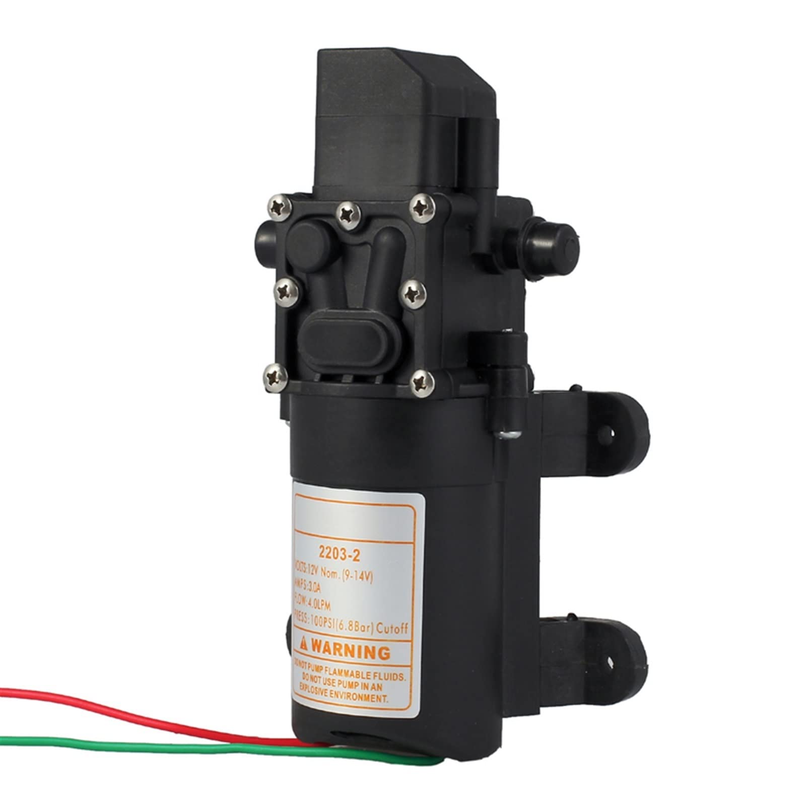 Bomba sumergible Bomba de agua ultra silenciosa Bomba de agua de diafragma micro de alta presión de 12 V CC con interruptor automático de 4 l/min, bomba de agua eléctrica agrícola for barco