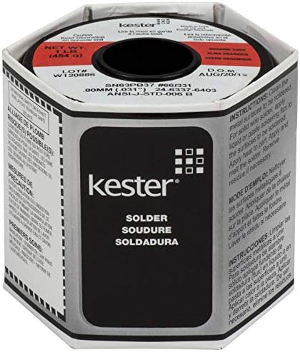 Kester 331 Organic Core Solder 63/37 .031 1 lb. Spool by NTE Electronics (1)