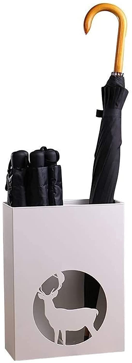 Porte-parapluie sur pied support de sol en métal meuble de couloir pour cannes et bâtons