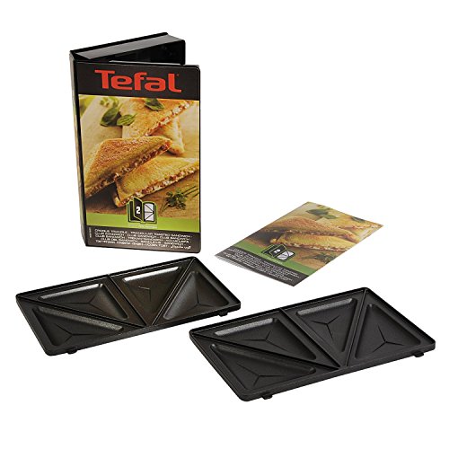 Tefal Coffret Snack Collection - 2 plaques croque triangle + 1 livre de recettes XA800212