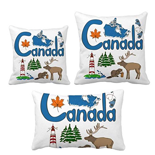 Coussin symbole national Canada don idéal ensemble décoration maison pour sofa