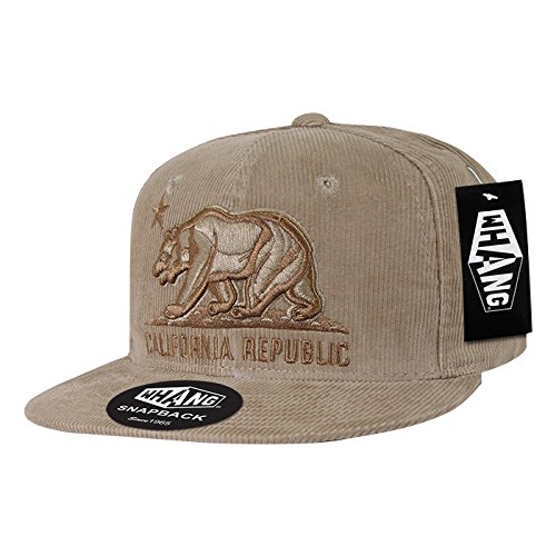WHANG W76-KHA Cali Republic Corduroy Snapback, Khaki