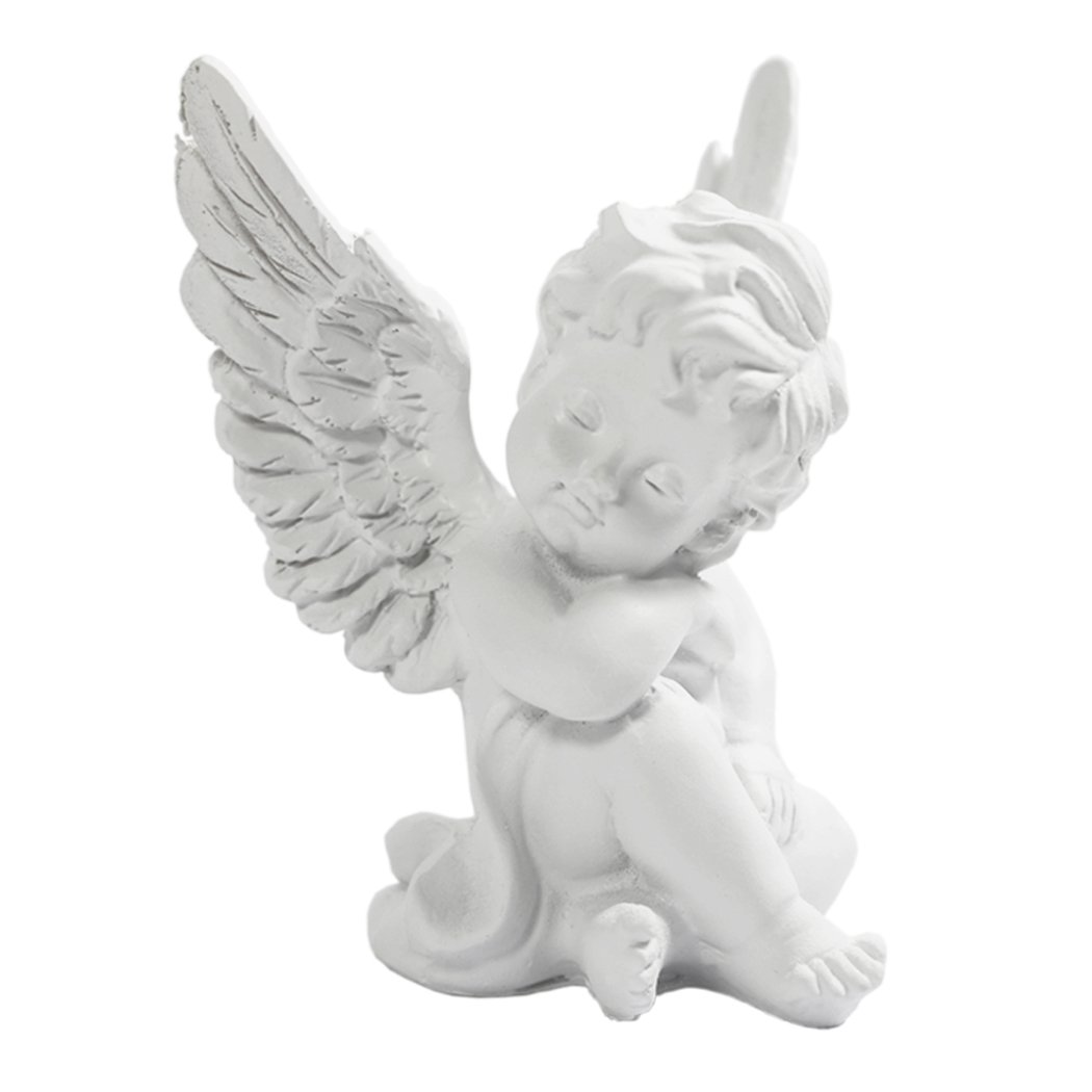 KiaoTime l Set of 2 Resin Adorable Cherubs Angels Statues Figurine