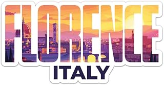 Italy Florence City Sticker - Waterproof Vinyl Decal for Car Bumper, Laptop, Water Bottle, Wall, and Window, Size - 6'' Longer Side