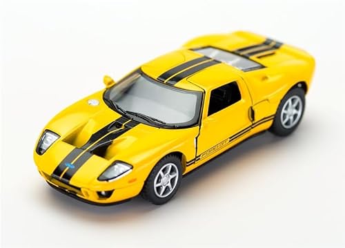 KiNSMART - 2006 Ford GT Sport Car 5" 1:36 Scale Die Cast Metal Toy Car w/Pullback Action (Yellow)